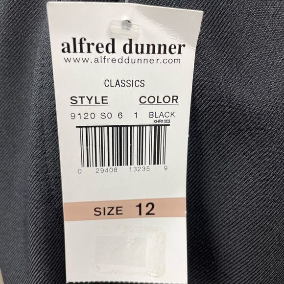 NWT Alfred Dunner Black Midi Skirt Size 12 - Picture 7 of 8